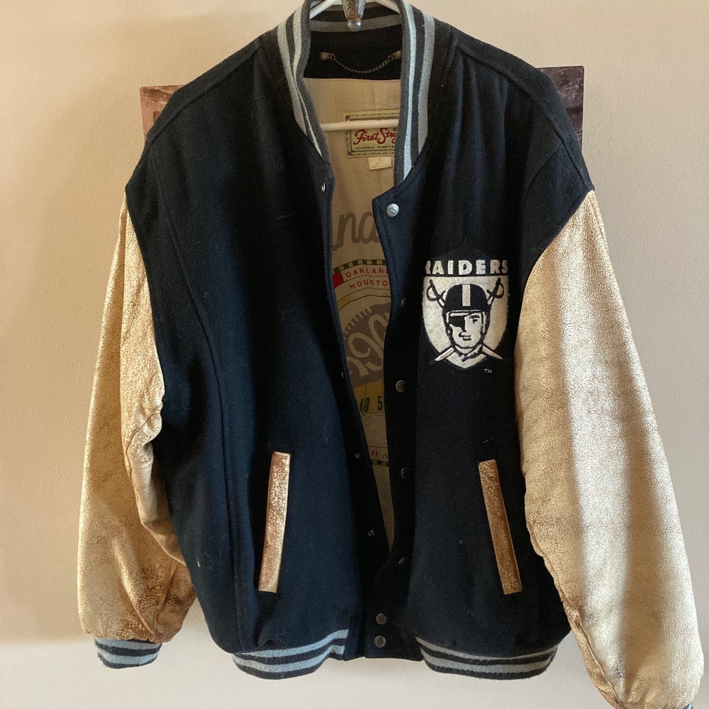 Raiders letterman jacket
